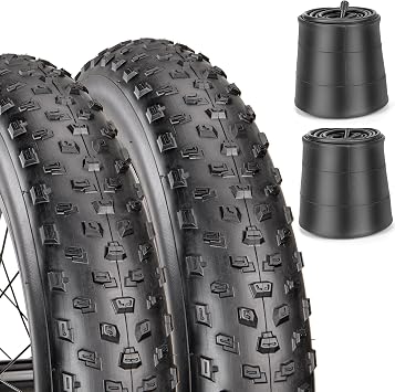 Fat Tire - 20 x 3.0, 20 x 4.0,26 x 4.0Puncture Resistant Fat Bike Tire, Durable Folding 60 TPI Tires for E-Bikes,Mountain Bikes,Electric Bicycle