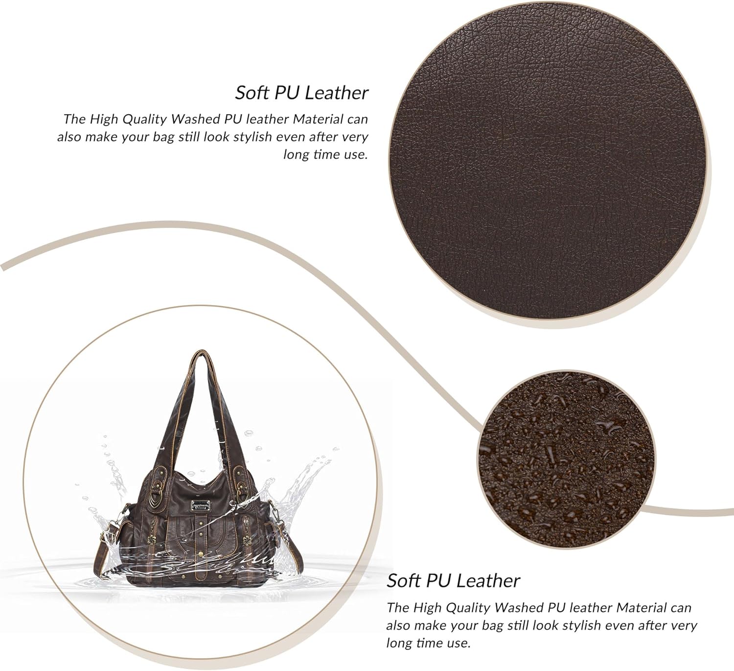 Angel Barcelo Hobo Bag for Women Crossbody Purse and Handbags Shoulder Bags - Image 6