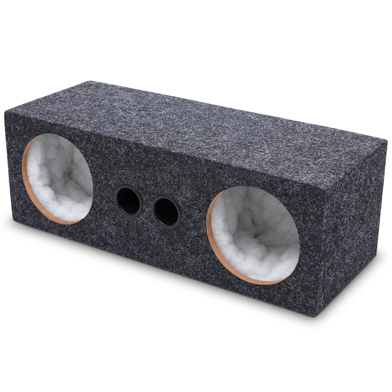 Datanly dual 6.5 inch ported car audio subwoofer enclosure box