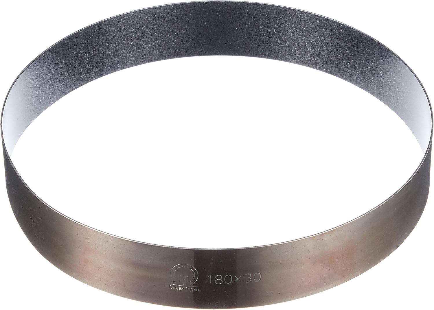 遠藤商事 Endoshoji WKCI8830 Strong Coat Cake Ring, Commercial Use, Diameter 7.1 x Height 1.2 inches (180 x 30 mm), Stainless Steel, Teflon, Made in Japan