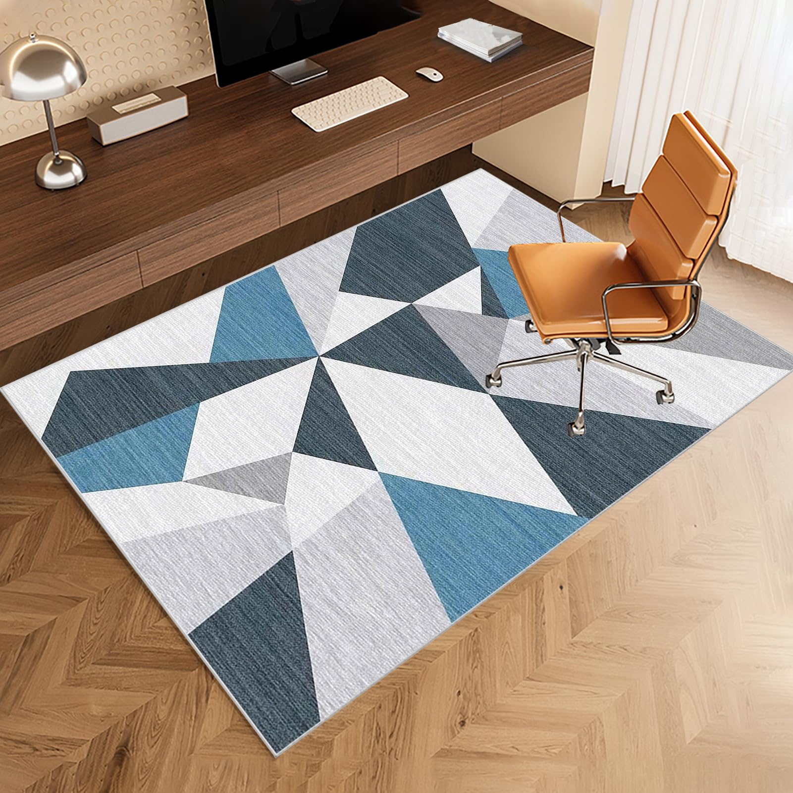 Tapis Chaise de Bureau, Tapis de Chaise Gaming Tapis Protection Sol Chaise Bureau Antidérapant Tapis de Sol Bureau Lavable pour Sols Durs Parquet 180 x 230 cm