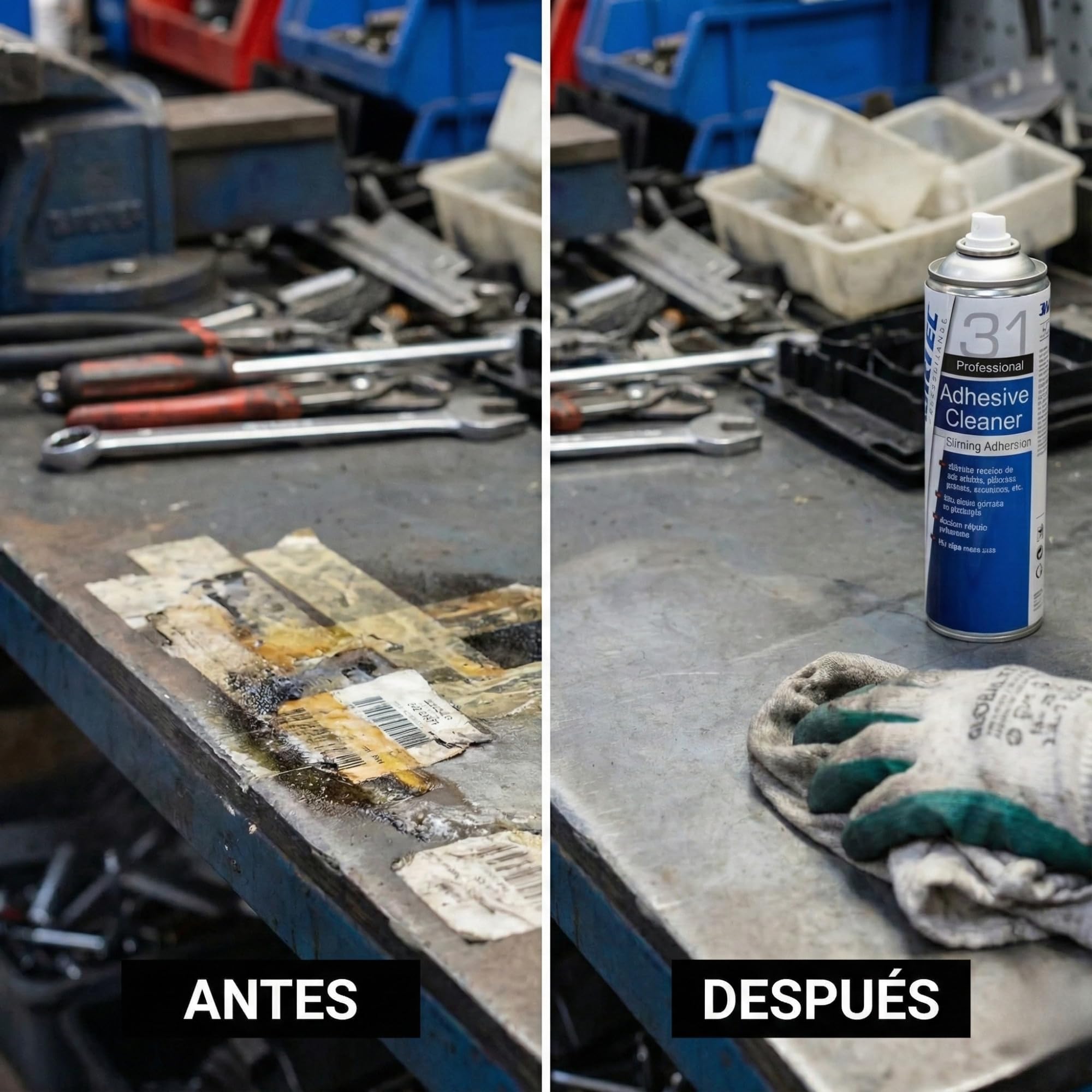 Quita Adhesivos Spray Coche 500ml – Limpiador de Pegatinas, Brea y Cinta Adhesiva – Acción Instantánea en Carrocería, Vidrio, Plástico y Metal