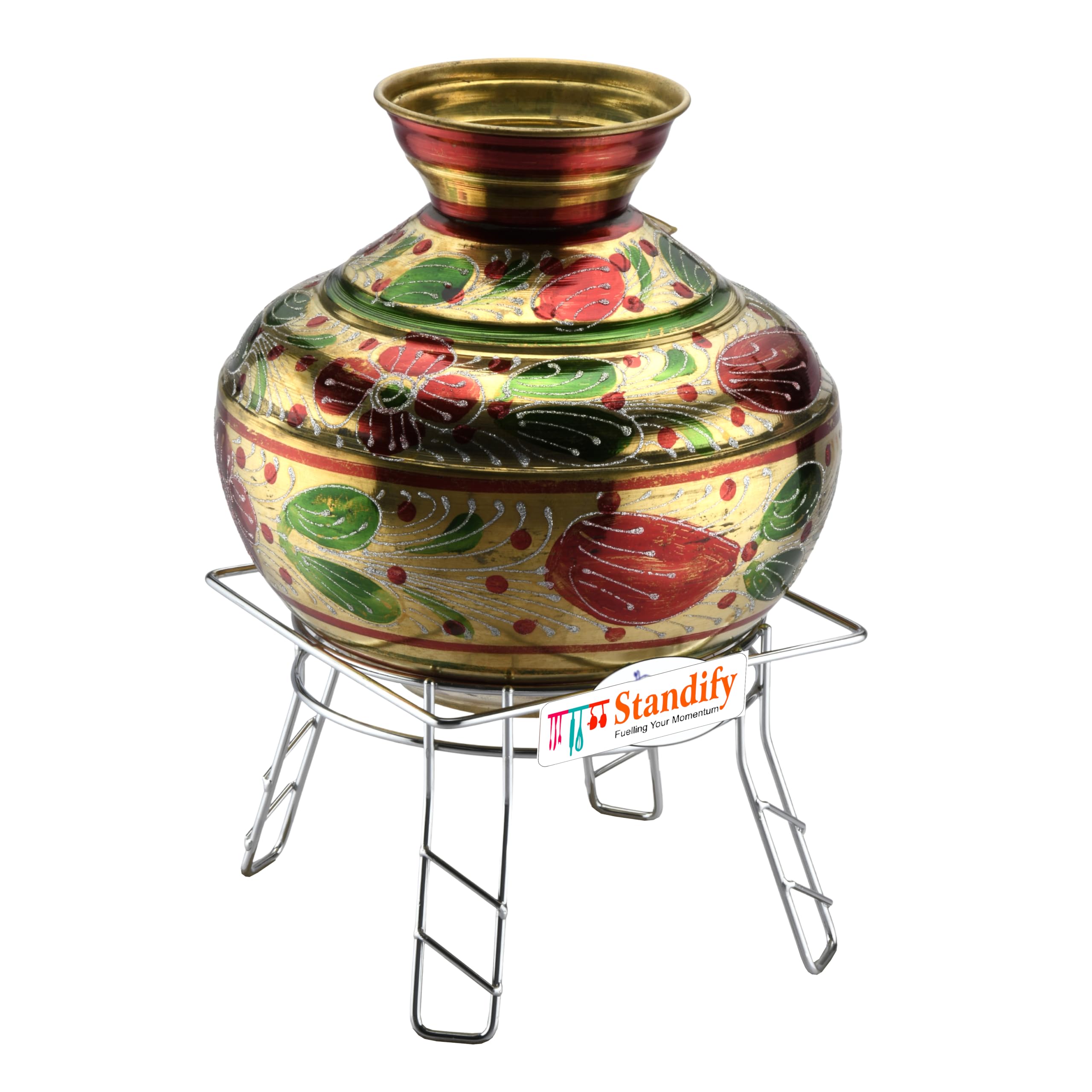 STANDIFY Heavy Stainless Steel Plant Pot Stand - Planter Stand - Matka Stand Chrome Plated Pack Of 1 (B0CZL81XGL) Amazon Price History, Amazon Price Tracker