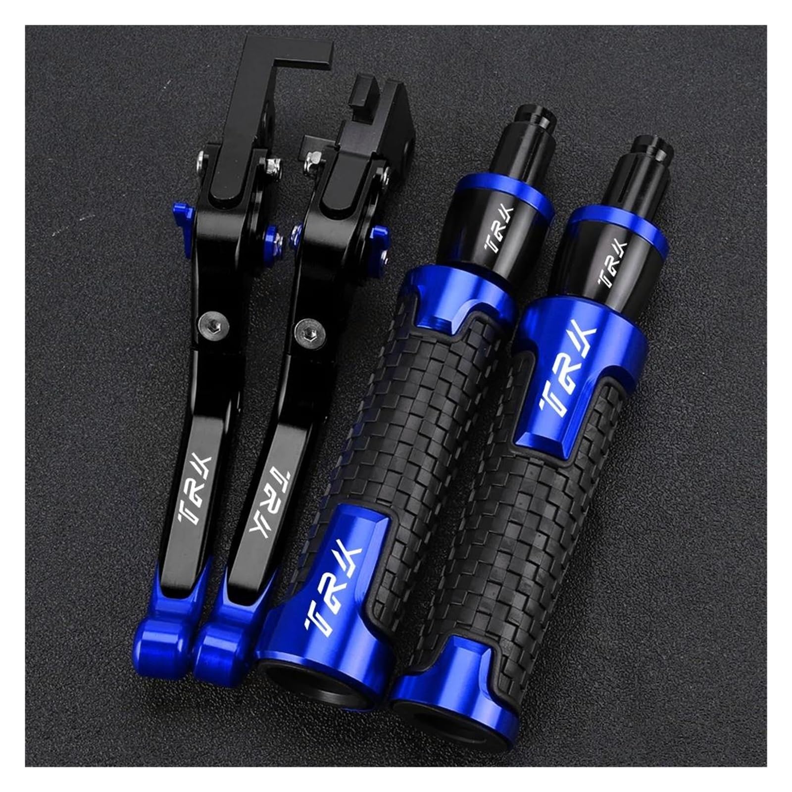 Uchwyty TRK Motocykl Dla Ben&elli TRK502 TRK 502 X Regulowana Dźwignia Hamulca Sprzęgła Uchwyty Ręczne Końce(Blue2)