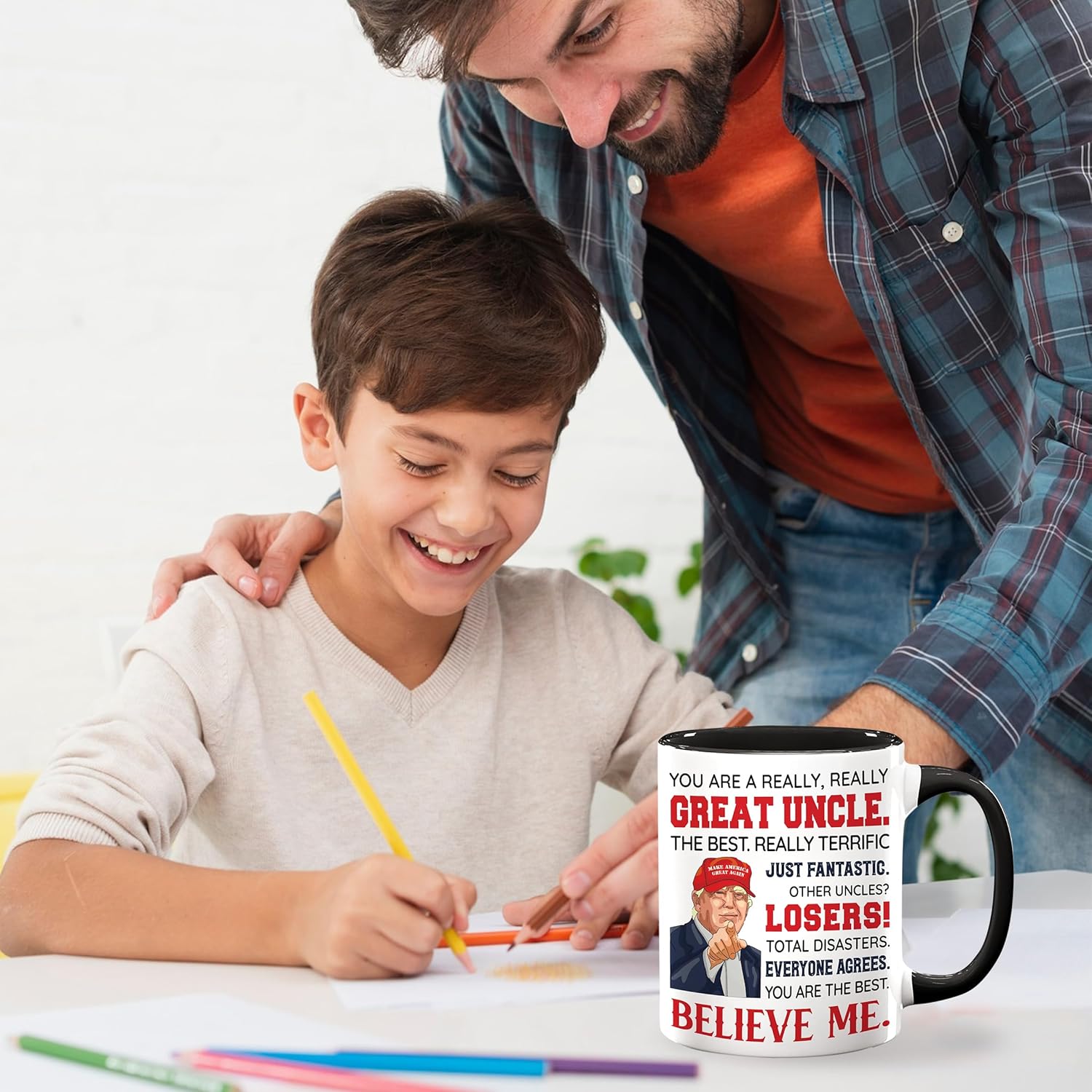 Uncle Gifts - Uncle Christmas Gift From Niece Nephew - Fathers Day, Birthday, Christmas Idea - Funcle Ceramic Mug 11oz - Image 4