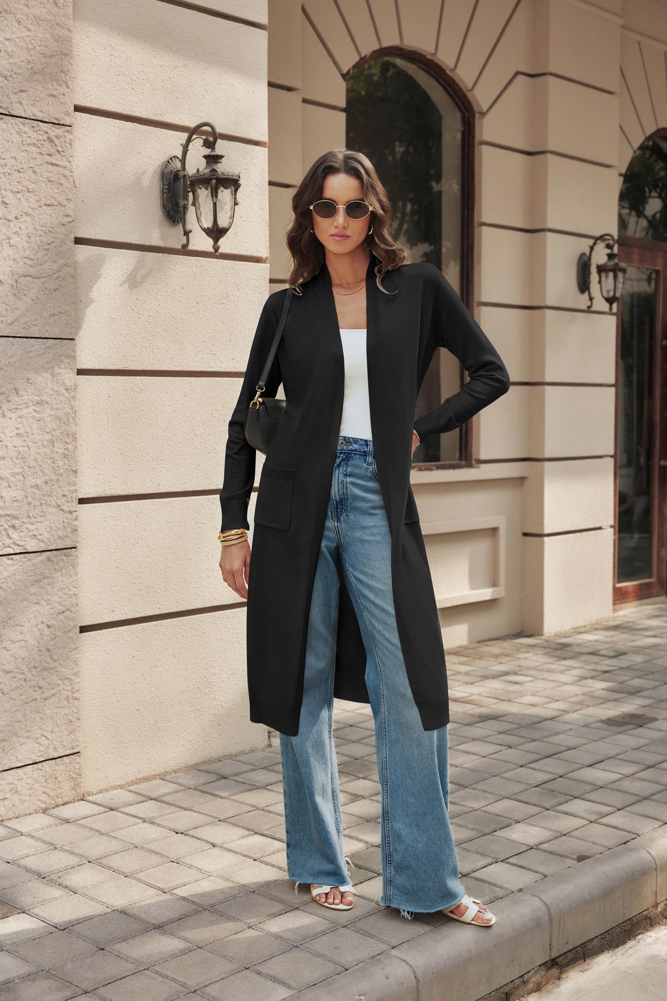 GRACE KARIN Cárdigan de Punto Manga Larga Mujer Elegantes y Casuales