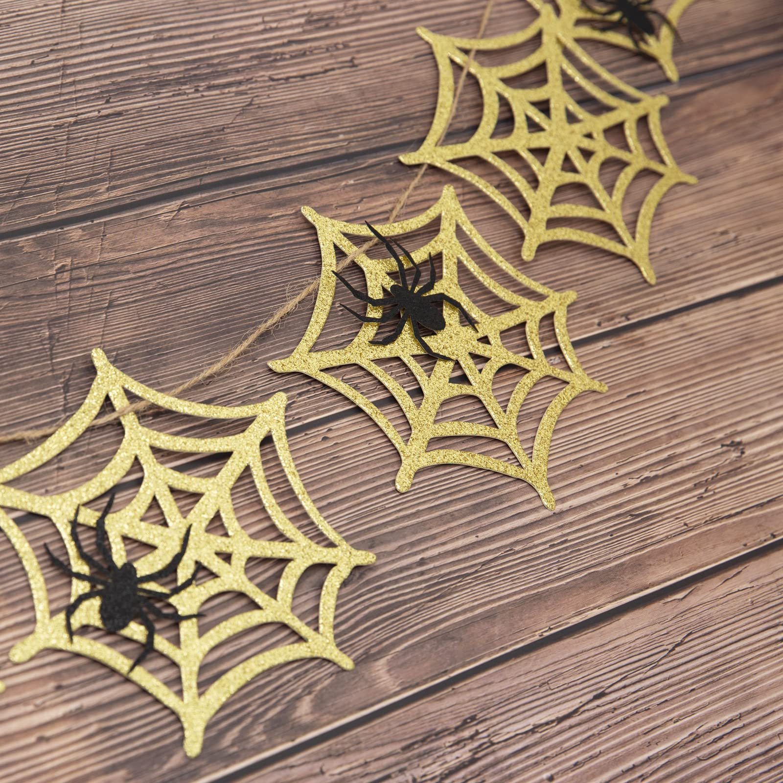 18-Piece Halloween Spider Decorations Set - Spider Web Banner & Hanging Swirls For Haunted Party Decor - View #9