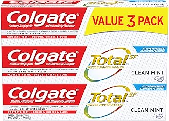 Colgate Total Toothpaste, Clean Mint - 4.8 ounce (3 Pack)