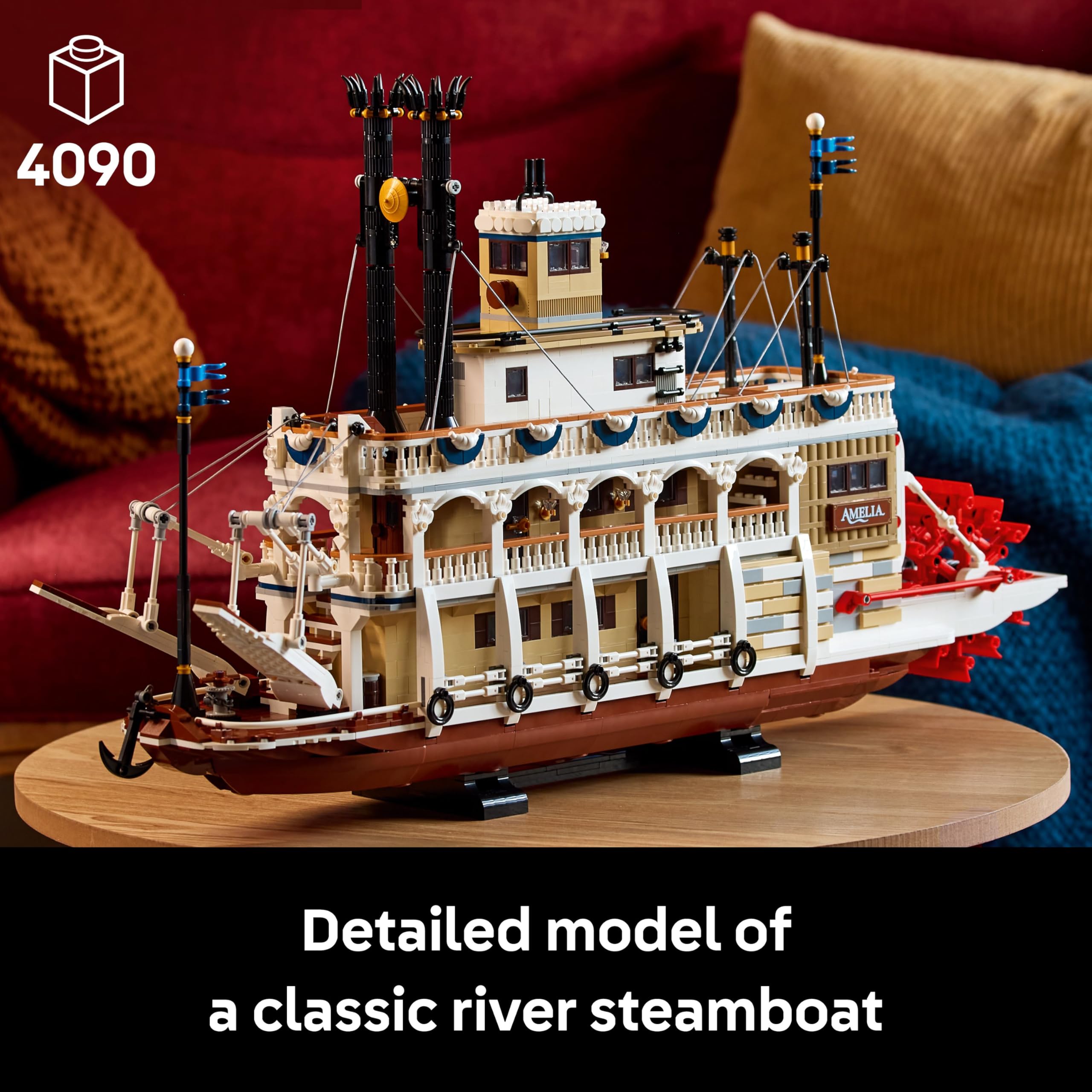 Amazon.com: LEGO Ideas River Steamboat Building Set - Room Decor