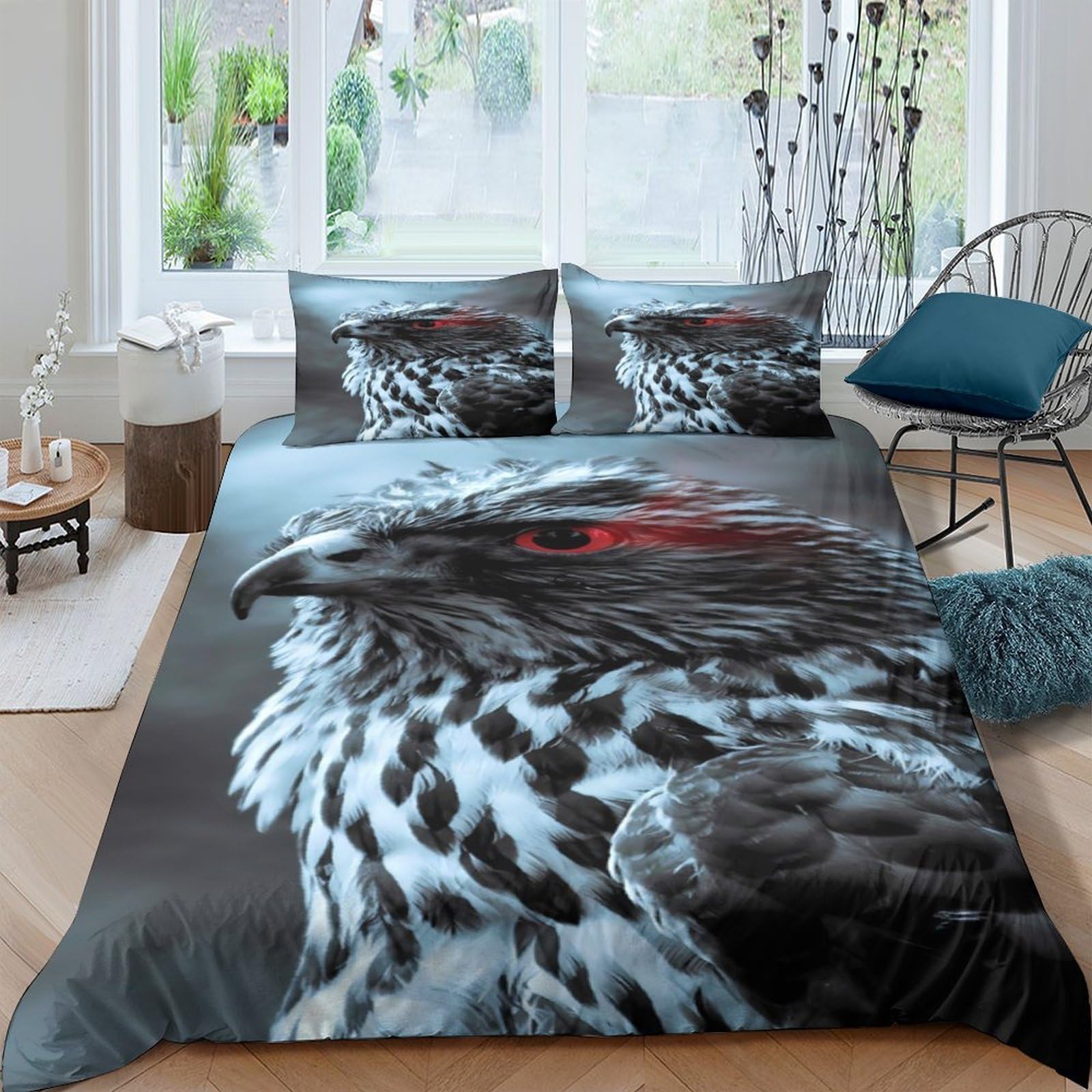 Parure de lit lapin fantaisie en microfibre haut de gamme avec finition hypoallergique