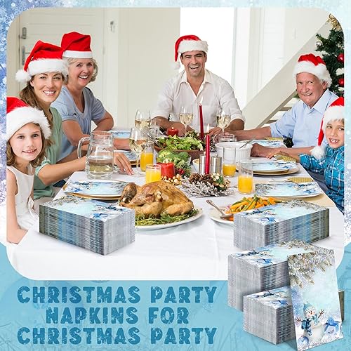 Miniatura 106 de Seajan 200 servilletas de papel de cuervo y gato, toallas de mano desechables para baño, toallas desechables para invitados de primavera y verano