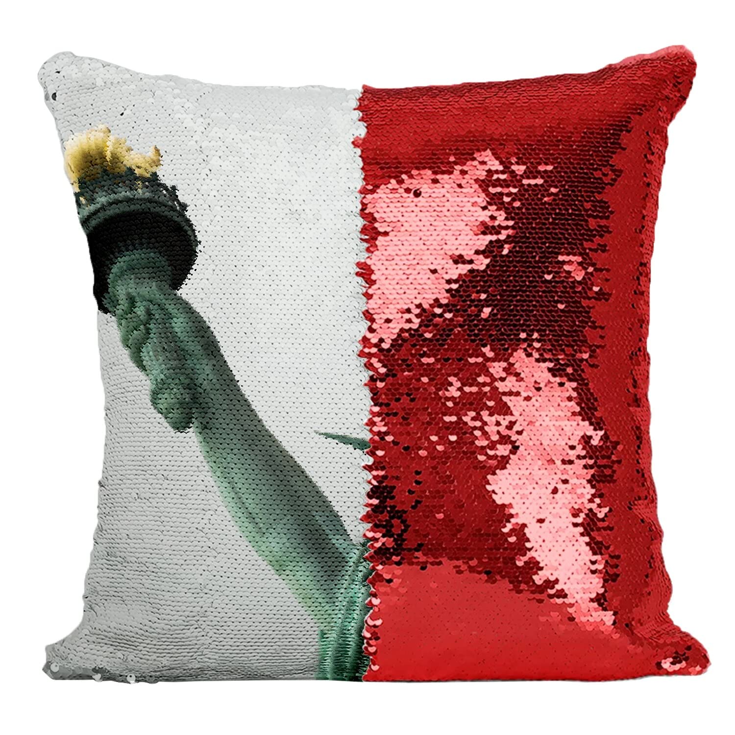 Coussin Paillettes Rouge idée cadeau originale souvenir New York