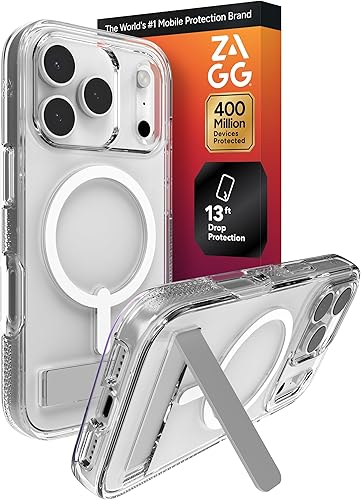 Miniatura 10 de ZAGG Crystal Palace - Funda para iPhone 15 Pro Max, protección contra caídas (13 pies13.1 ft), funda antiamarilleamiento y resistente a los