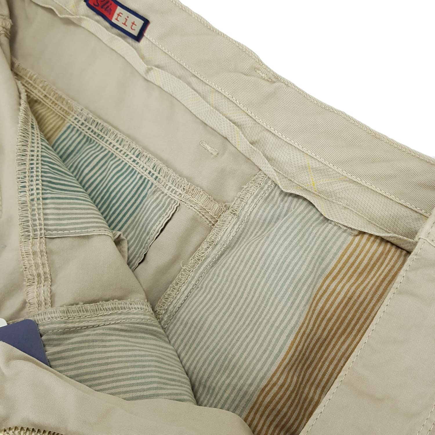 Pantaloni da Uomo Estivi Cotone Leggeri Chino Slim Fit Elasticizzati 48 52 54 58 60 50 56
