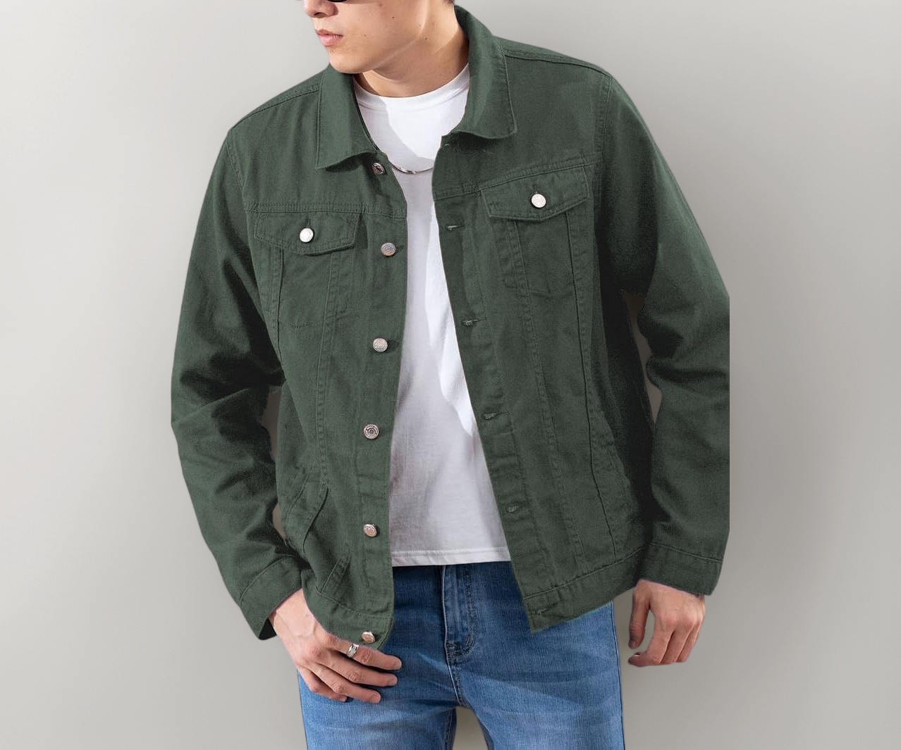 TOPLOT Men's Denim Jacket Blue - Image 1