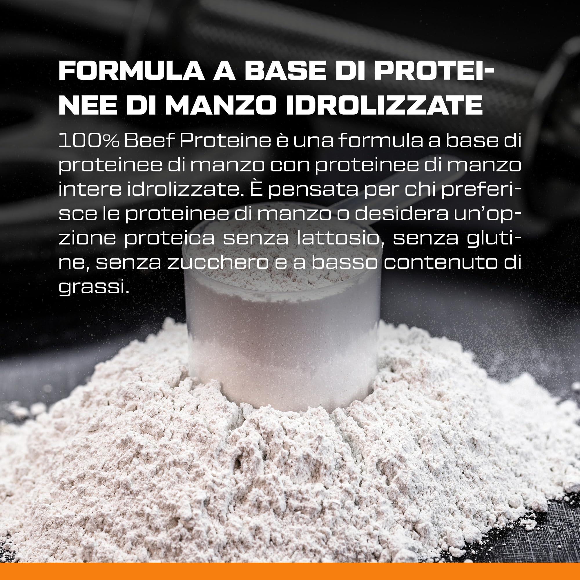 Scitec Nutrition 100% Beef Protein - Bevanda aromatizzata di proteine in polvere - Senza lattosio, Senza zucchero, Senza glutine, 1,8 kg, Cioccolato alla mandorla