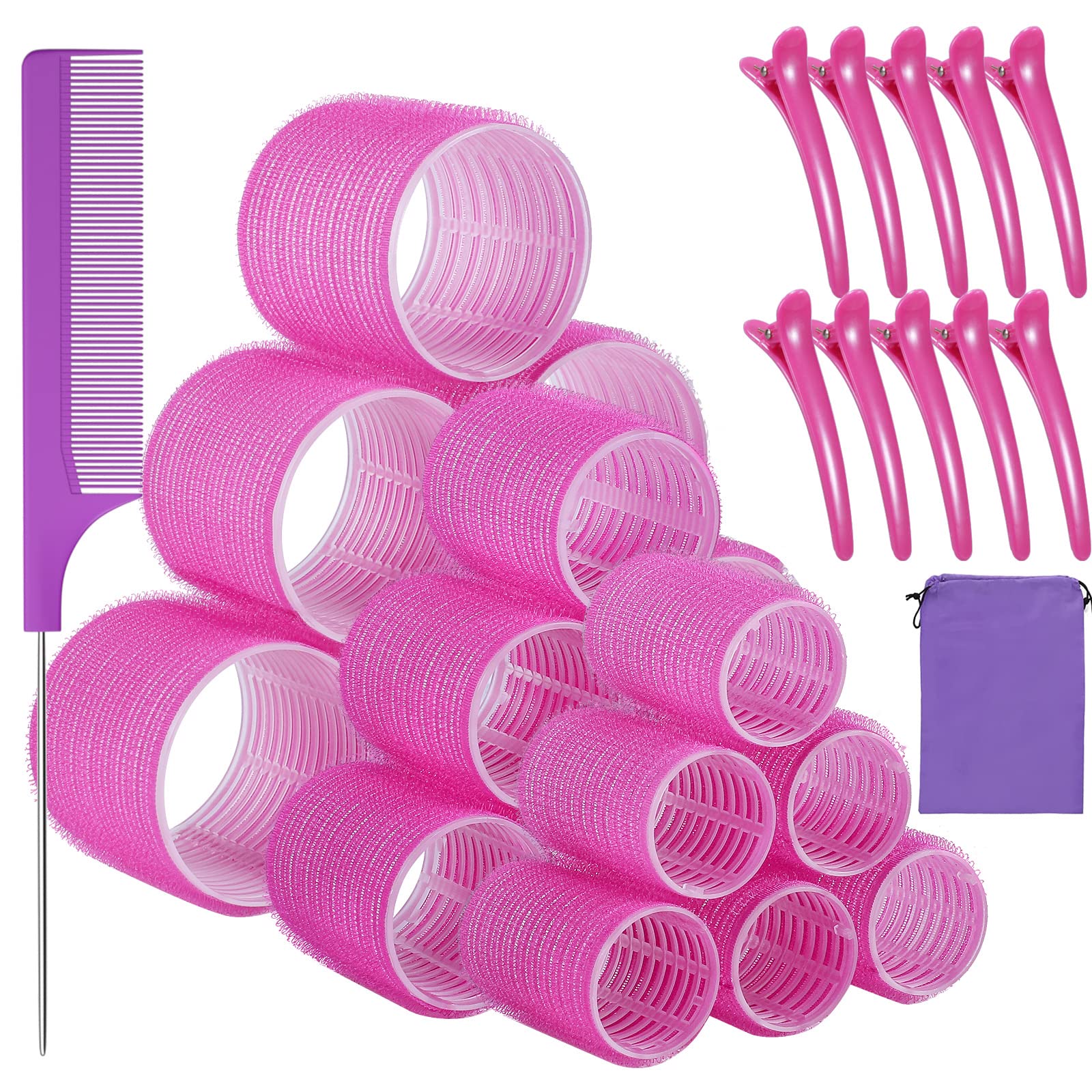 Buy Self grip hair roller set,Hair roller set 18 pcs,Heatless hair