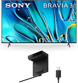 Sony 75 Inch 4K Ultra HD TV BRAVIA 3 LED Smart Google TV with Dolby Vision HDR and Exclusive Features for PlayStation®5 (K-75S30), 2024 Model BRAVIA CAM (CMU-BC1)