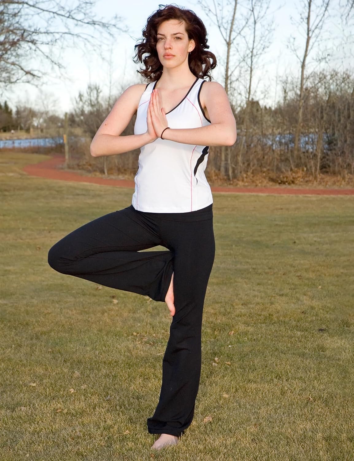 [バリーフ] ヨガパンツ レディース 人気 ハイウエスト ブーツカット ロングパンツ ダンスパンツ ヨガウェア パンツ ポケット付き