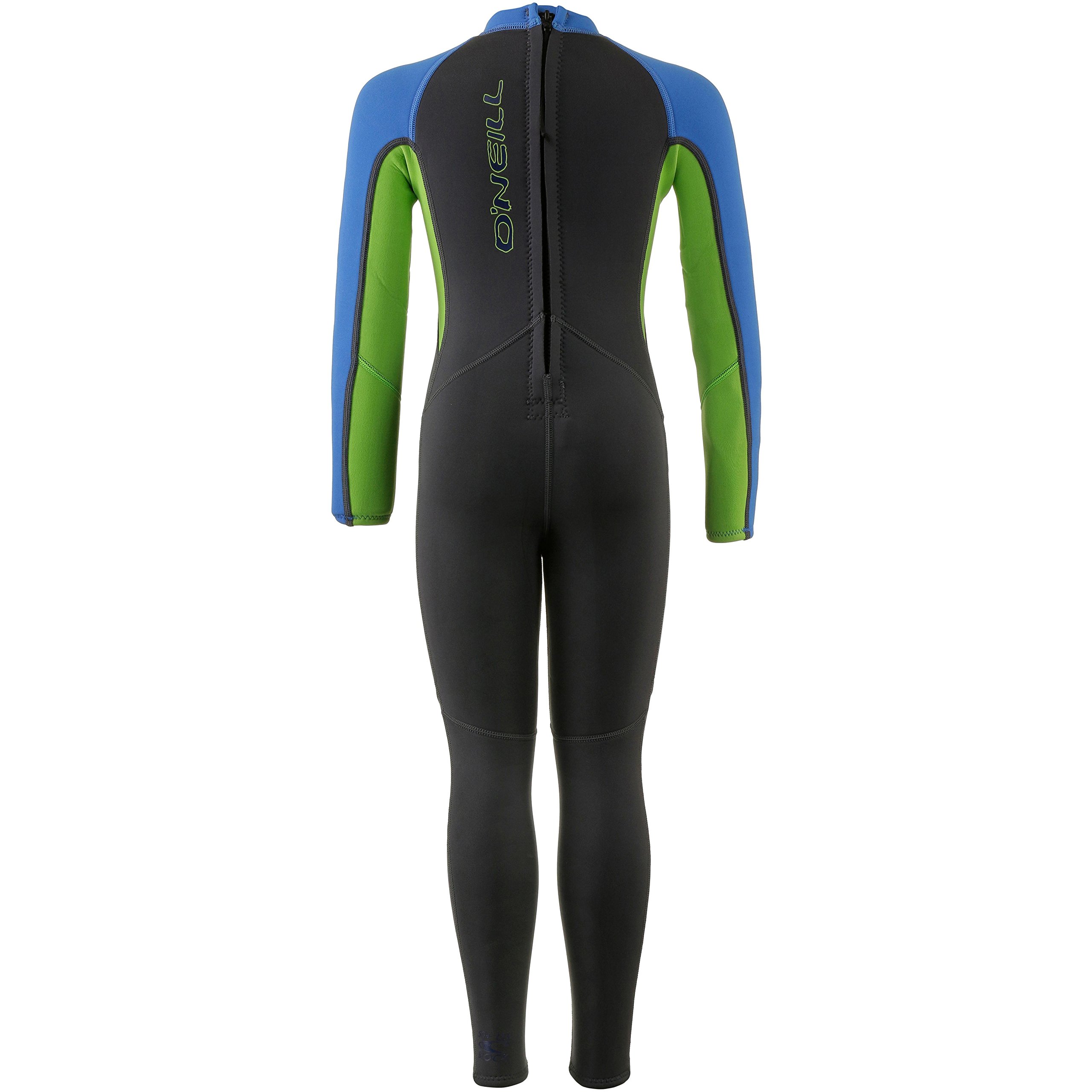 2017 o 'Neill Toddler Reactor 2 mm Back Zip Wetsuit Graphite/dayglo/Blue 4868