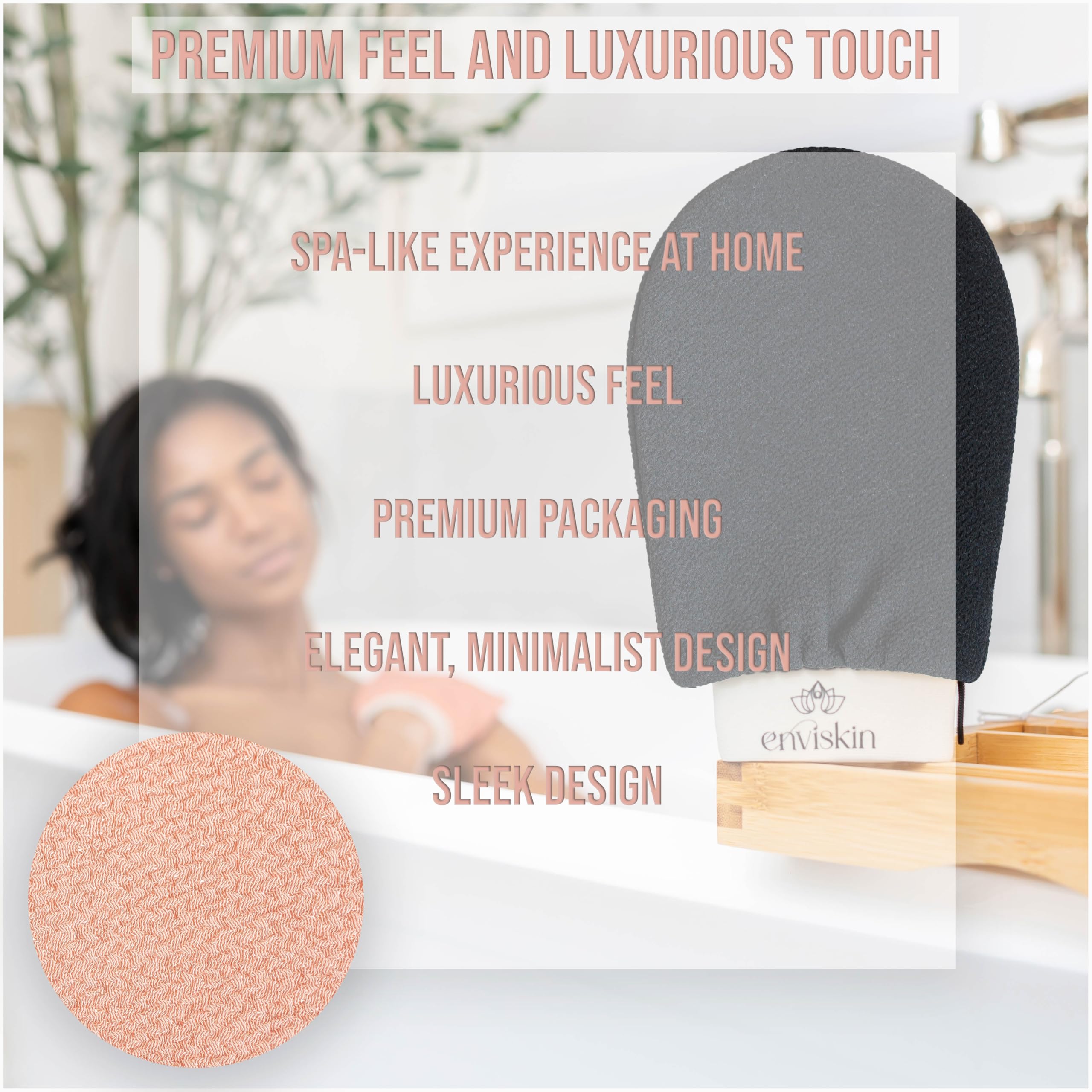 Dermaglow - Guante exfoliante (negro)