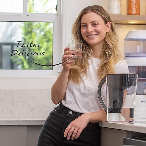 Miniatura 3 de Santevia - Filtro de agua alcalino de repuesto único MINA  Filtro de jarra de agua individual en casa añade minerales y hace agua alcalina  Filtro