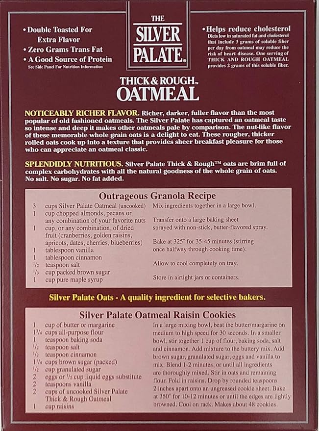 Avena The Silver Palate Thick & Rough, Caja 14 Onzas (Pack de 4) miniatura 3