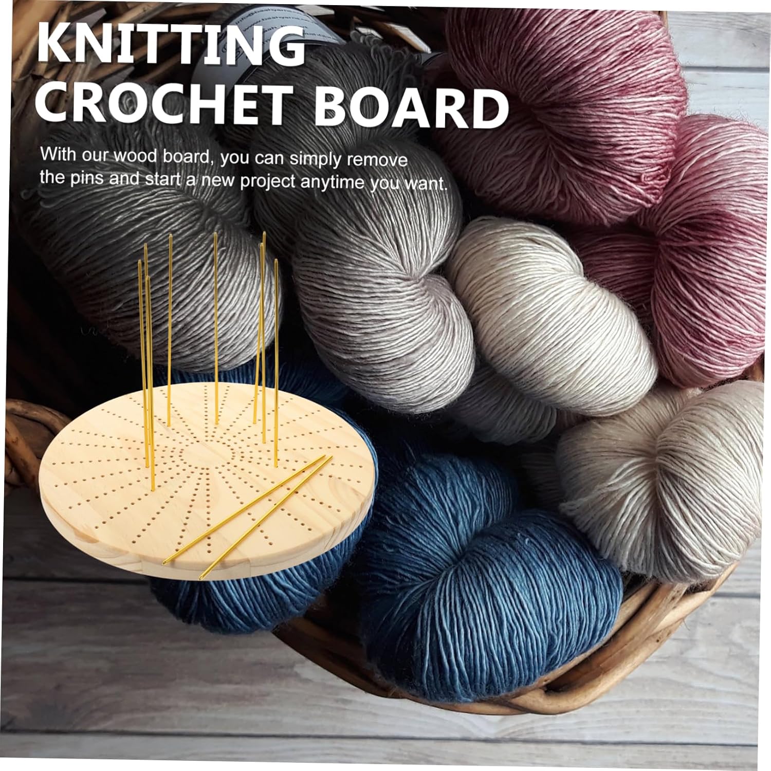 ARTIBETTER Knitting Crochet Board Blocking Board Needle Handmade Blocking Knitting Aid Tool Yarn Crochet Accessory