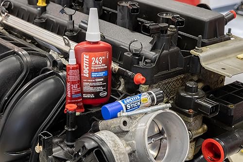 Vista 9 de Fijador de roscas Loctite en barra de resistencia media color azul, Azul