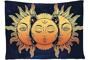 Impressive Blue and Orange Tapestry: 'Ambesonne Psychedelic Tapestry'
