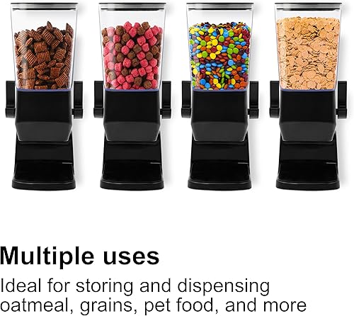 Miniatura 6 de Dispensador de cereales para encimera, organización de cocina, almacenamiento de contenedores de cereales, dispensador de dulces de 3.2 L,