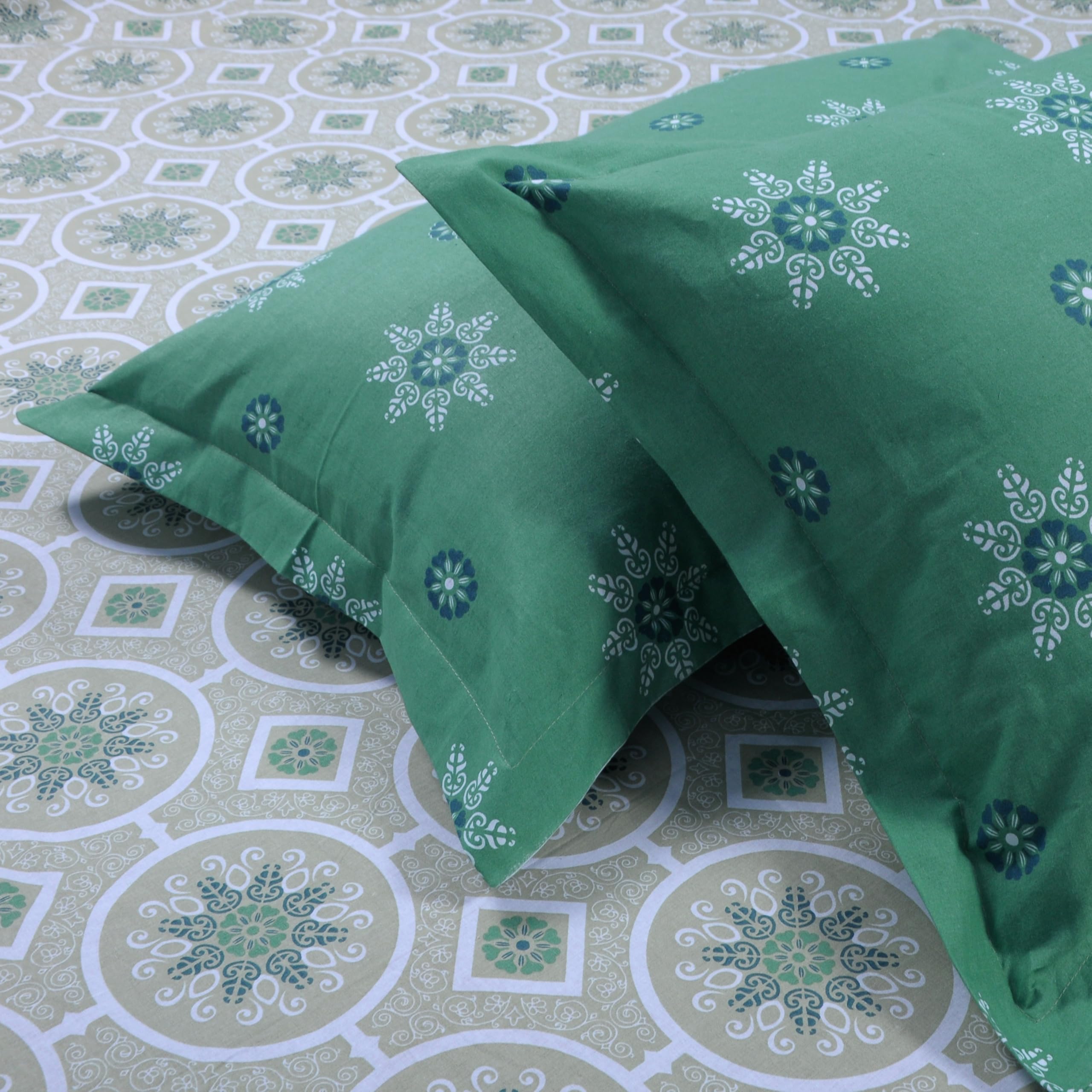 HUESLAND Mandala Bedsheets - Queen Size Cotton -4