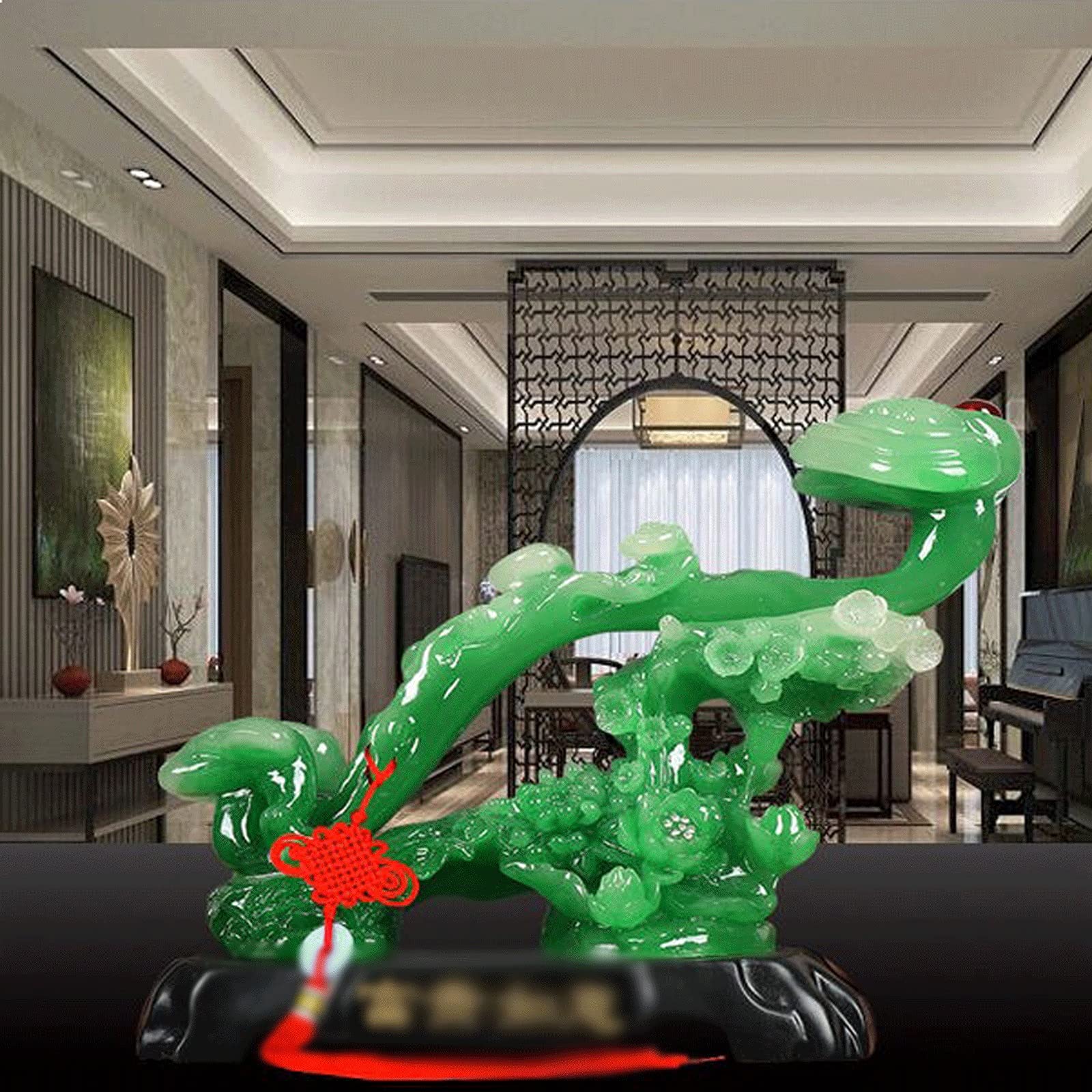 Wystrój domu szczęśliwy jadeit życzenie feng shui dekoracja rzemiosło nowoczesny salon dom rzeźba dekoracje prezenty ślubne rzeźba biurko rzemiosło sztuka dekoracyjna