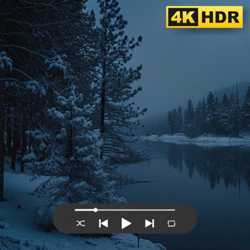 Winter Ambience Screensavers - 4K Snow Scenes with Cozy Music for Holidays & Fire TV