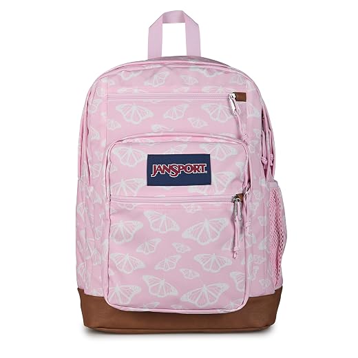 JanSport Cool Backpack with 15-inch Laptop Sleeve, Large Computer Bag Rucksack with 2 Compartments, Ergonomic Straps, Flutter By
