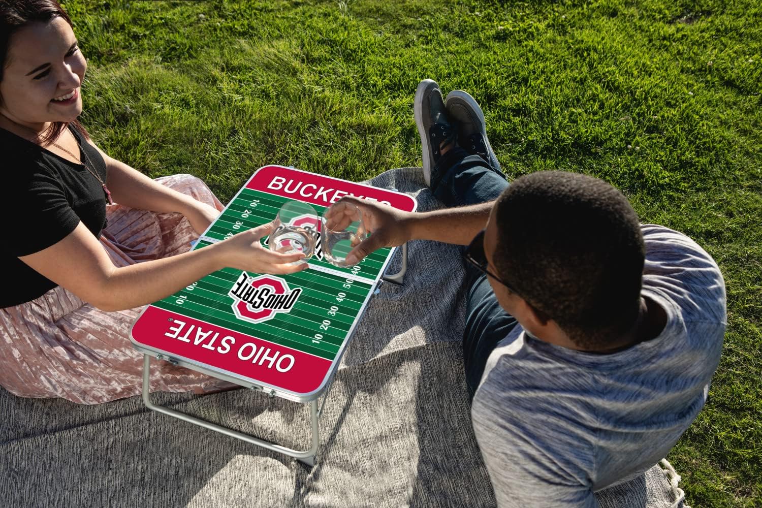 PICNIC TIME NCAA Concert Portable, Small Folding, Mini Picnic Table