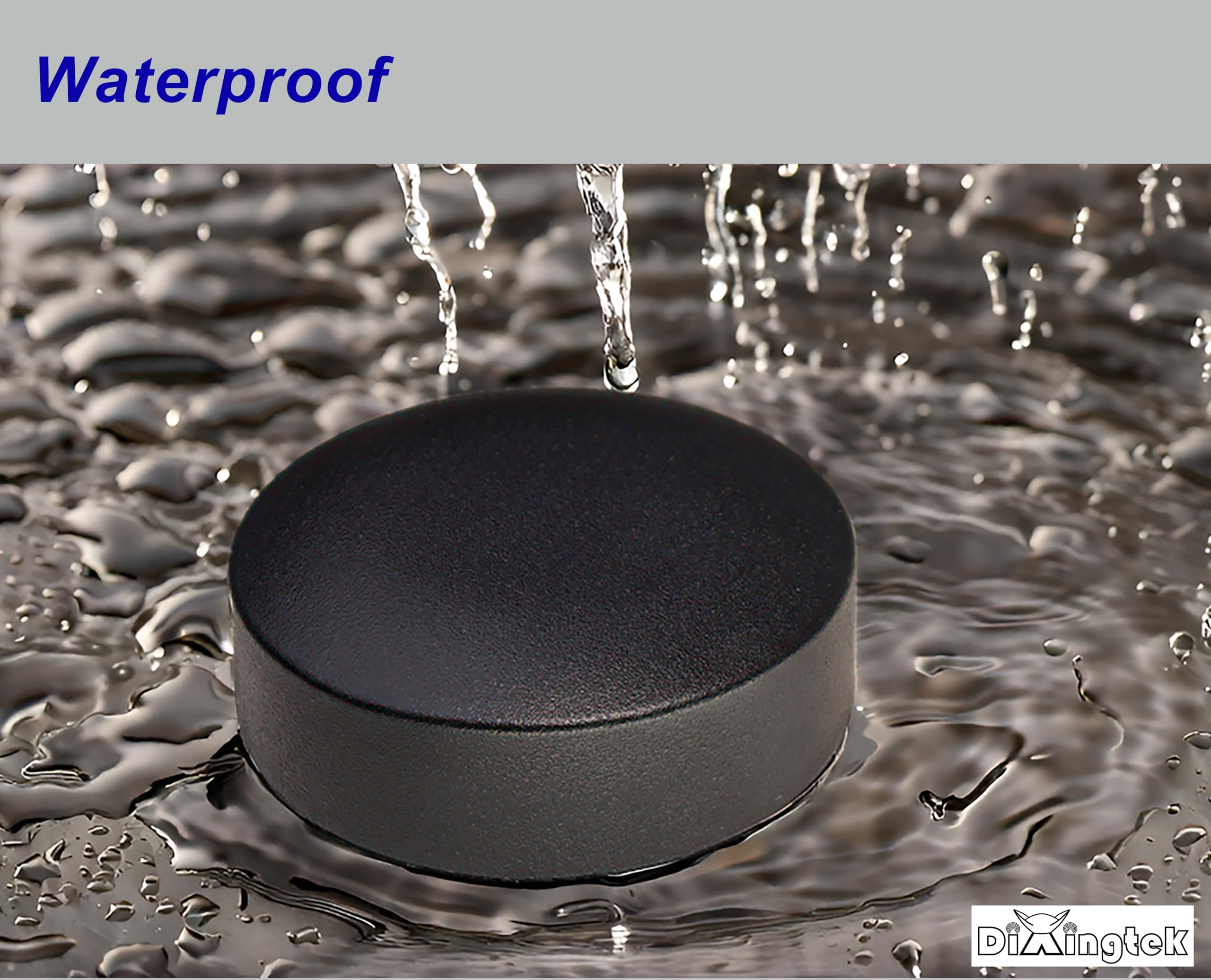 Dixingtek 4G 2x2 mimo 2in1 Combined Antenna, Waterproof IP66, 1 Meter Cable, Two SMA Male connectors, Compatible with Charging Station and Other IoT Devices Cylinder Antenna