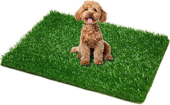 Artificial Pet Pee Grass Mat for Puppy, Pet Turf Fake Grass Replacement Pad for Dog Potty Training, Indoor and Outdoor 46 x 58.5 cm