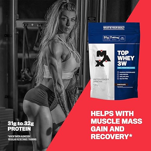 Miniatura 4 de MAX TITANIUM Proteína de suero de leche, sin sabor artificial, aislado de suero transparente, 4 libras (paquete de 1) - Chocolate
