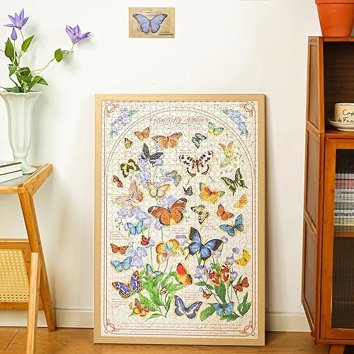 Vista 78 de MOMIBOOK Rompecabezas de 1000 piezas para adultos, rompecabezas de Civet Cat River View, imagen de pintura, rompecabezas de gato chino, desafiante