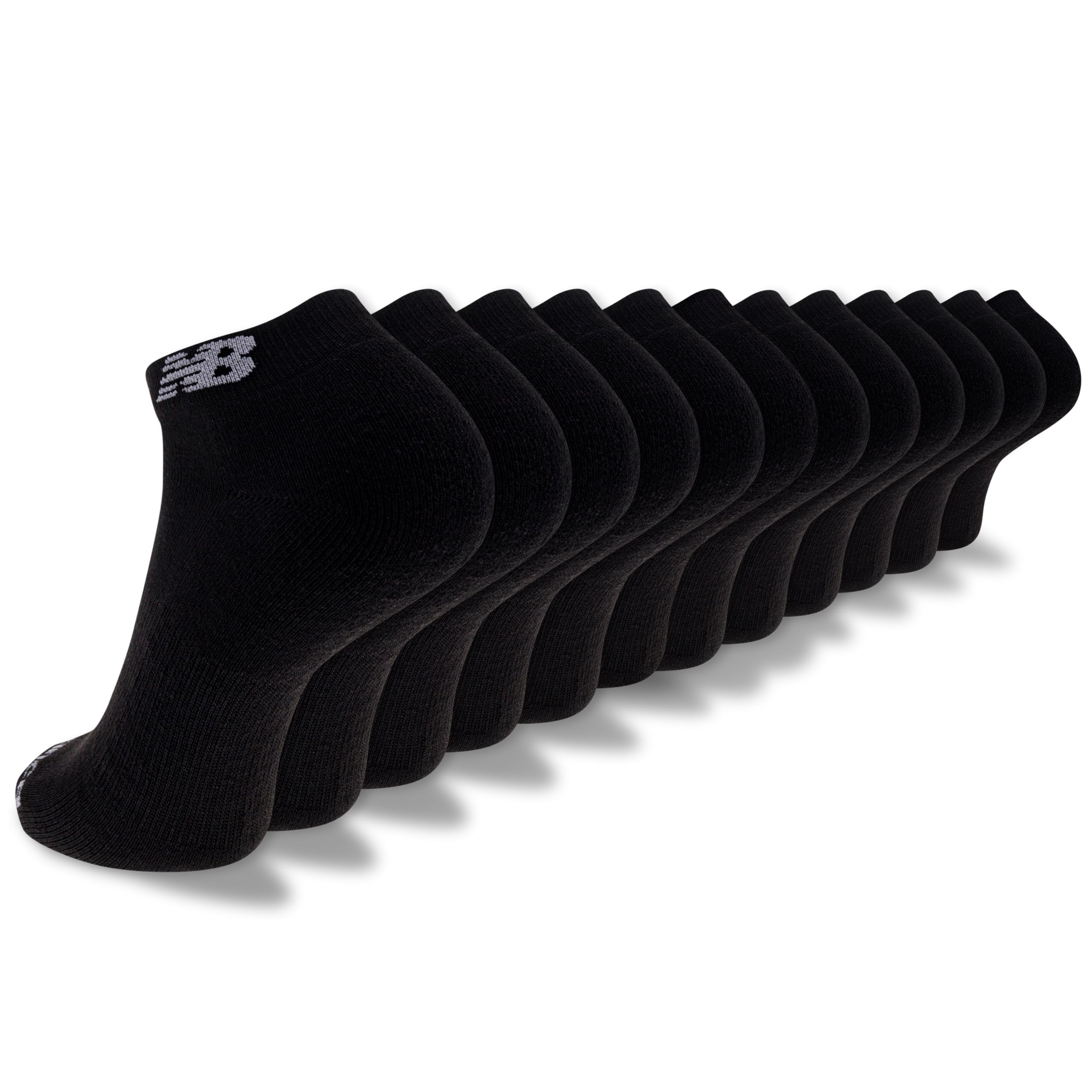 New Balance Calzini sportivi da uomo a compressione con cuscino a compressione (confezione da 6)