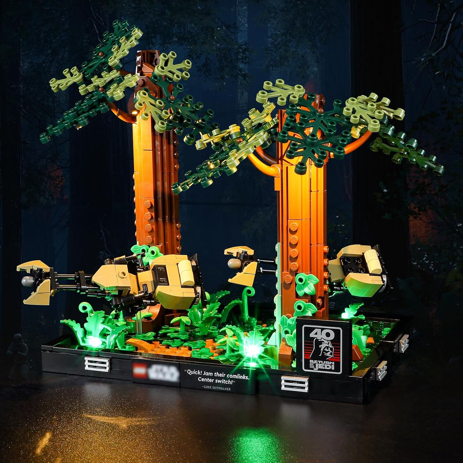 Vaodest LED Light for Lego 75353 Star Wars Endor Speeder Chase Diorama Set,Design and Configuration Compatible with Model 75353(LED Light Only, Not Building Block Kit)