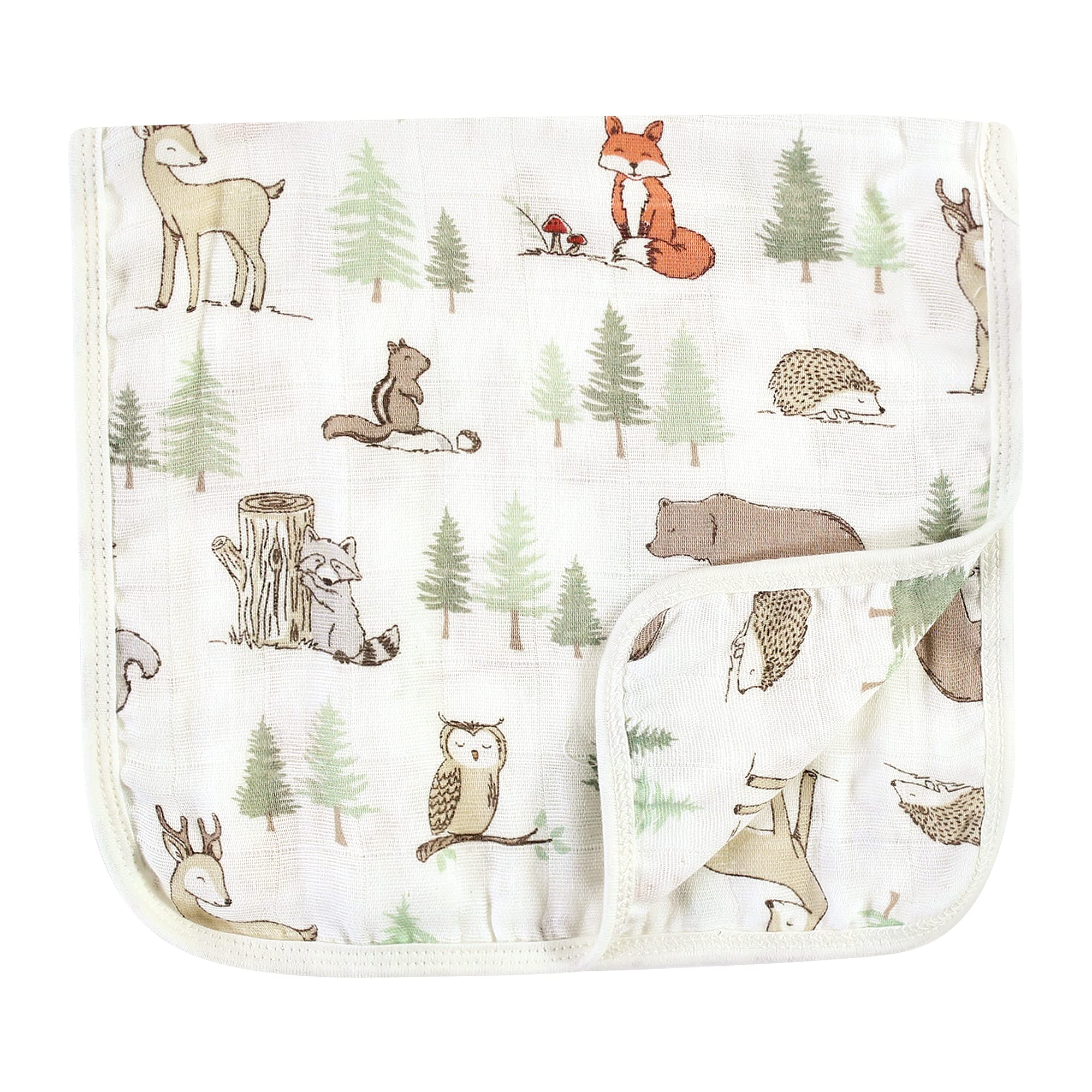 Hudson Baby Unisex Baby Muslin Burp Cloth 7 szt., jeden rozmiar