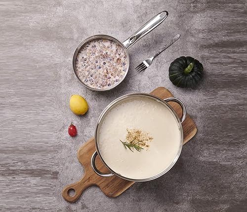 Miniatura 3 de Heim Concept 12 piezas de conjuntos de cocina para inducción de acero inoxidable con tapa de vidrio