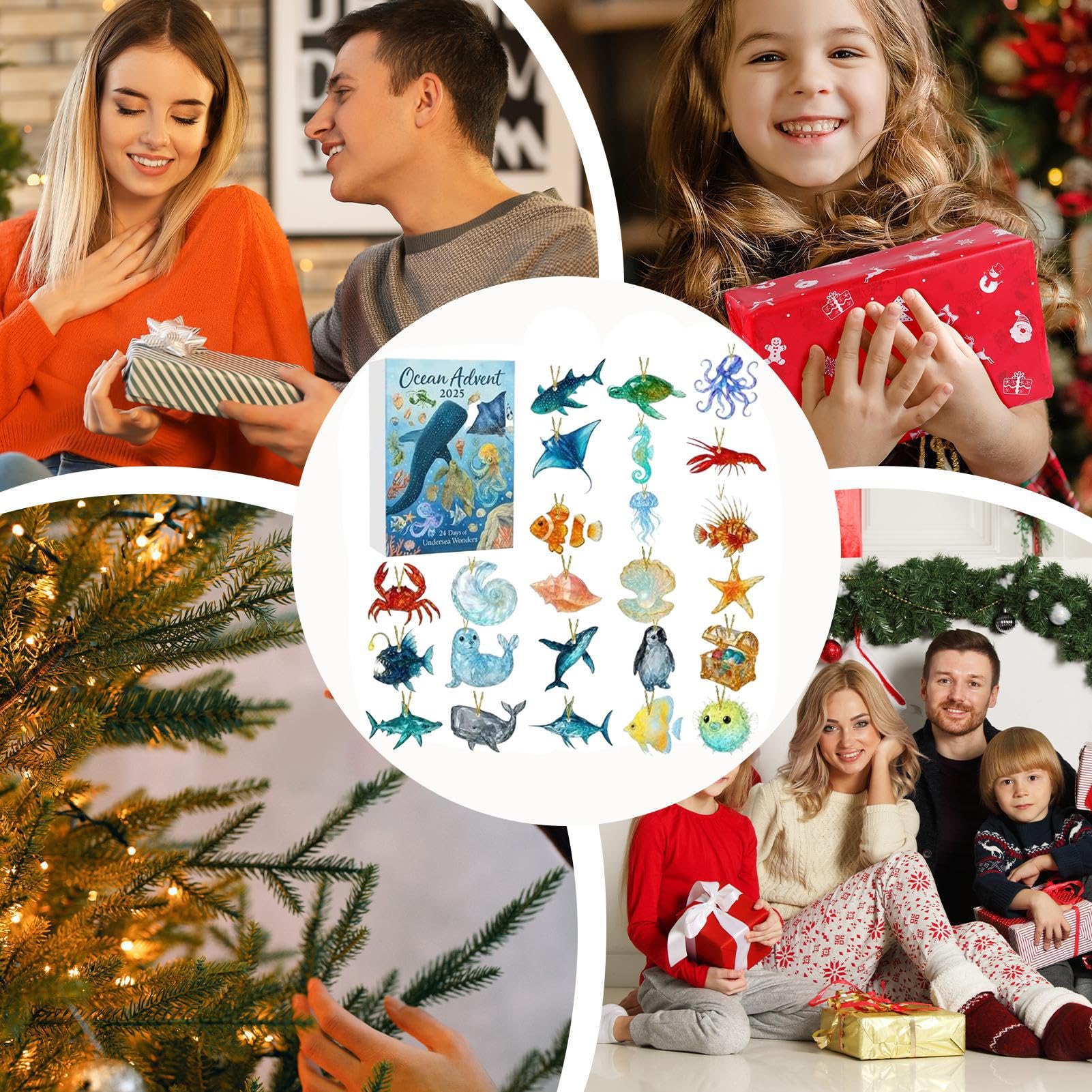  クリスマスアドベントカレンダー　2025 ホリデイオーナメント Amazon.co.jp: クリスマスカレンダー 2Dアクリルホリデーパーティー用