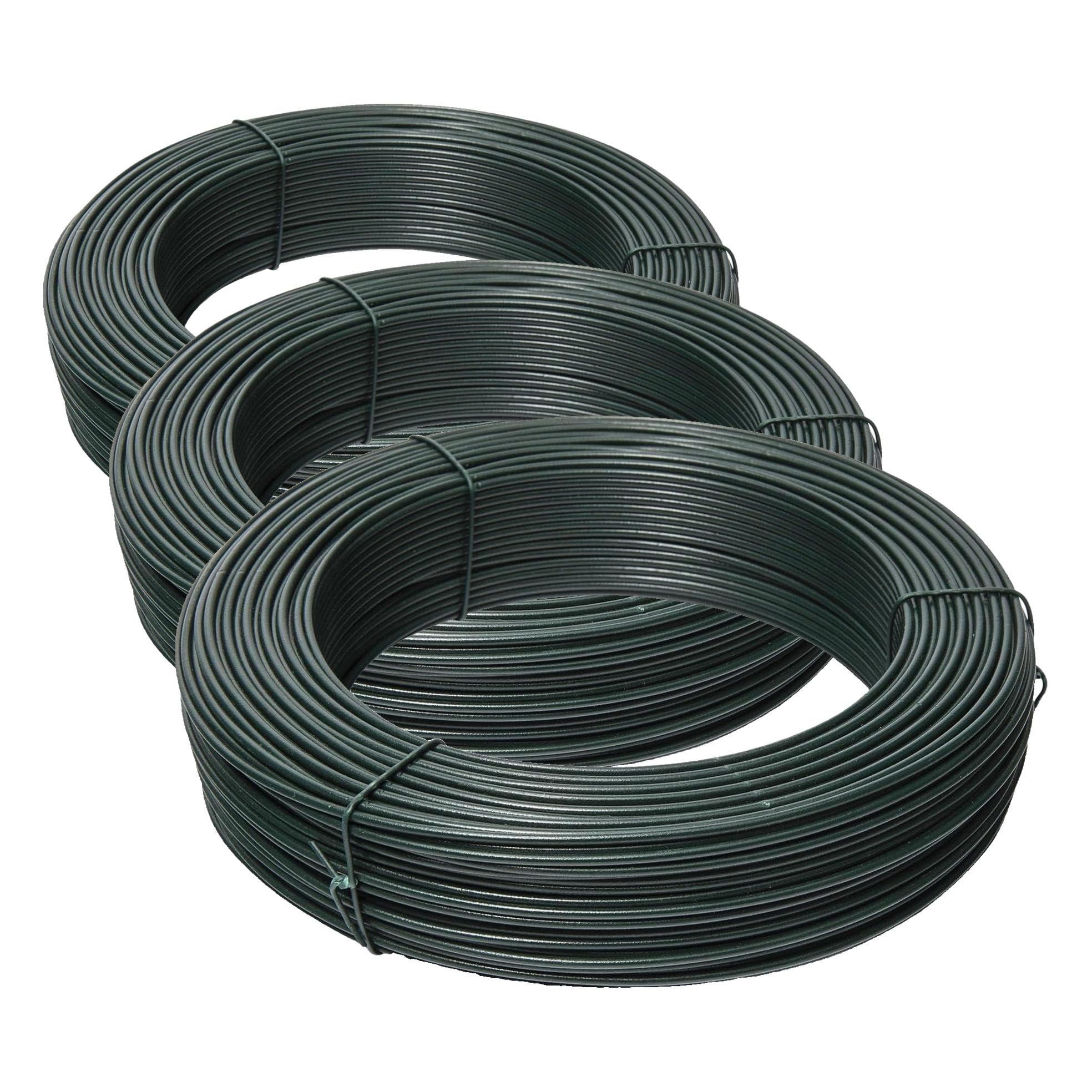 Fil de fer plastifié Ø2,6 mm WERKA PRO 100m pour aménager vos espaces verts et potagers