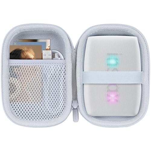 Lebakort Storage Case Compatible with Fujifilm Instax Mini Link 3 2 1 Smartphone Printer (Clay White Case) - Clay White Case