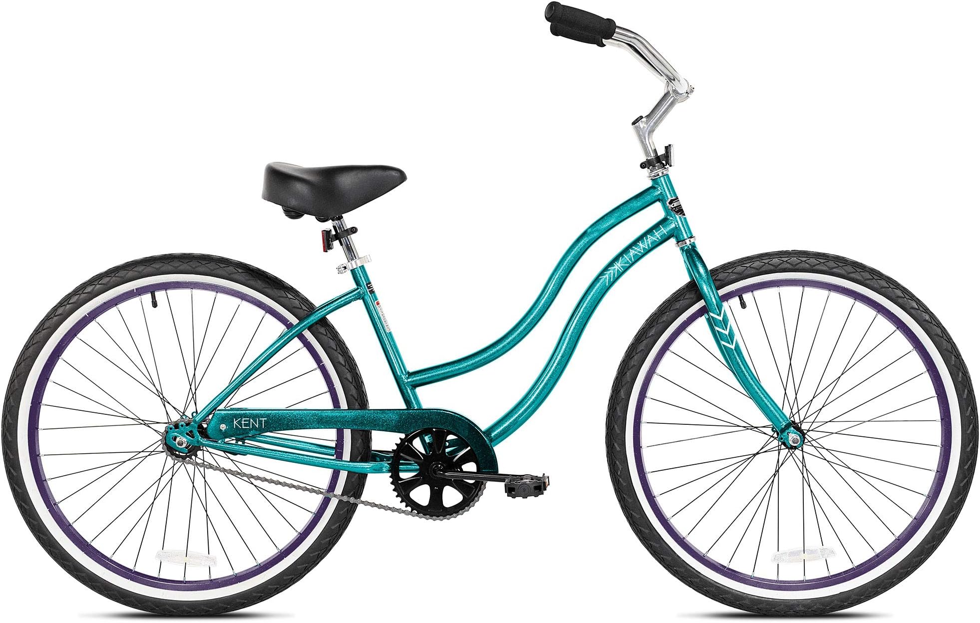 Kent International 26 Inch Back Wheel Ladies Kiawah Cruiser Street Bicycle, Teal