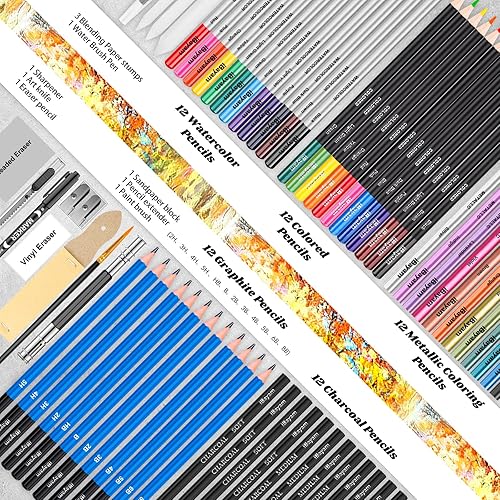 Miniatura 4 de iBayam Bolígrafo de punta fina de 18 colores y juego de dibujo de 78 unidades