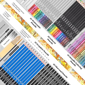 قلم iBayam 18 Color Fineliner ومجموعة رسم 78 حزمة